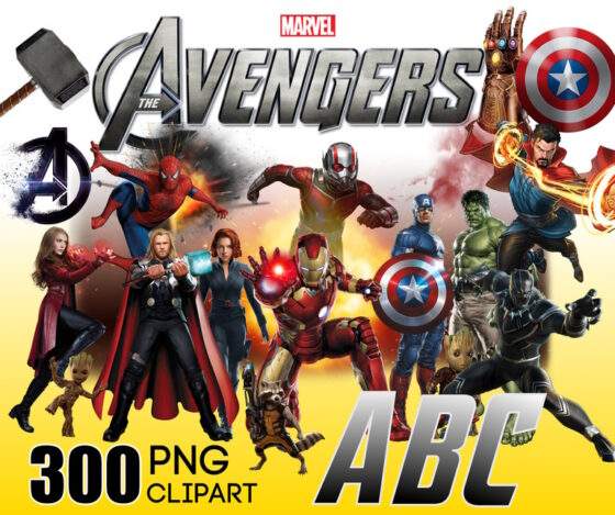 Avengers PNG Clipart Bundle