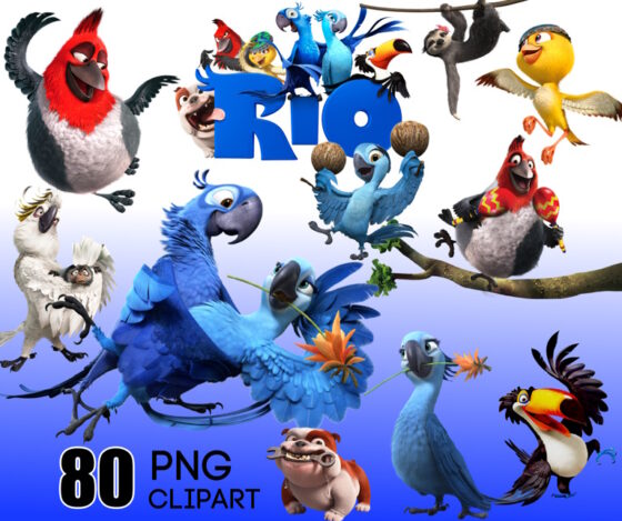 Rio png clipart bundle