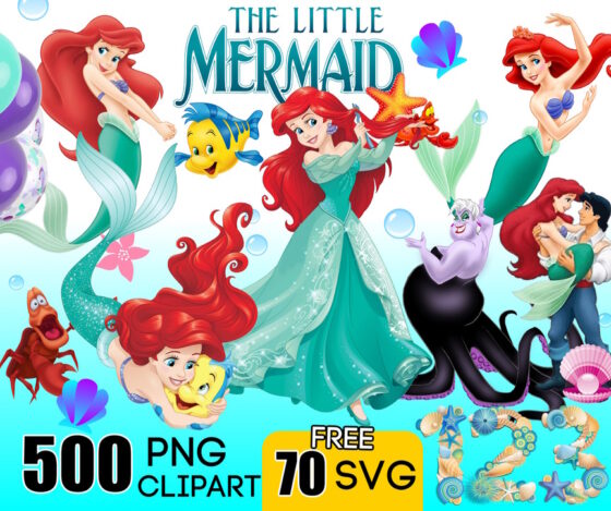 little mermaid ariel png clipart disney princess svg little mermaid birthday printables